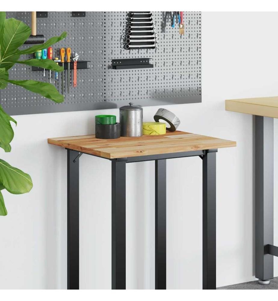 Dessus de bureau fini à l'huile 100x50x2cm bois d'acacia massif