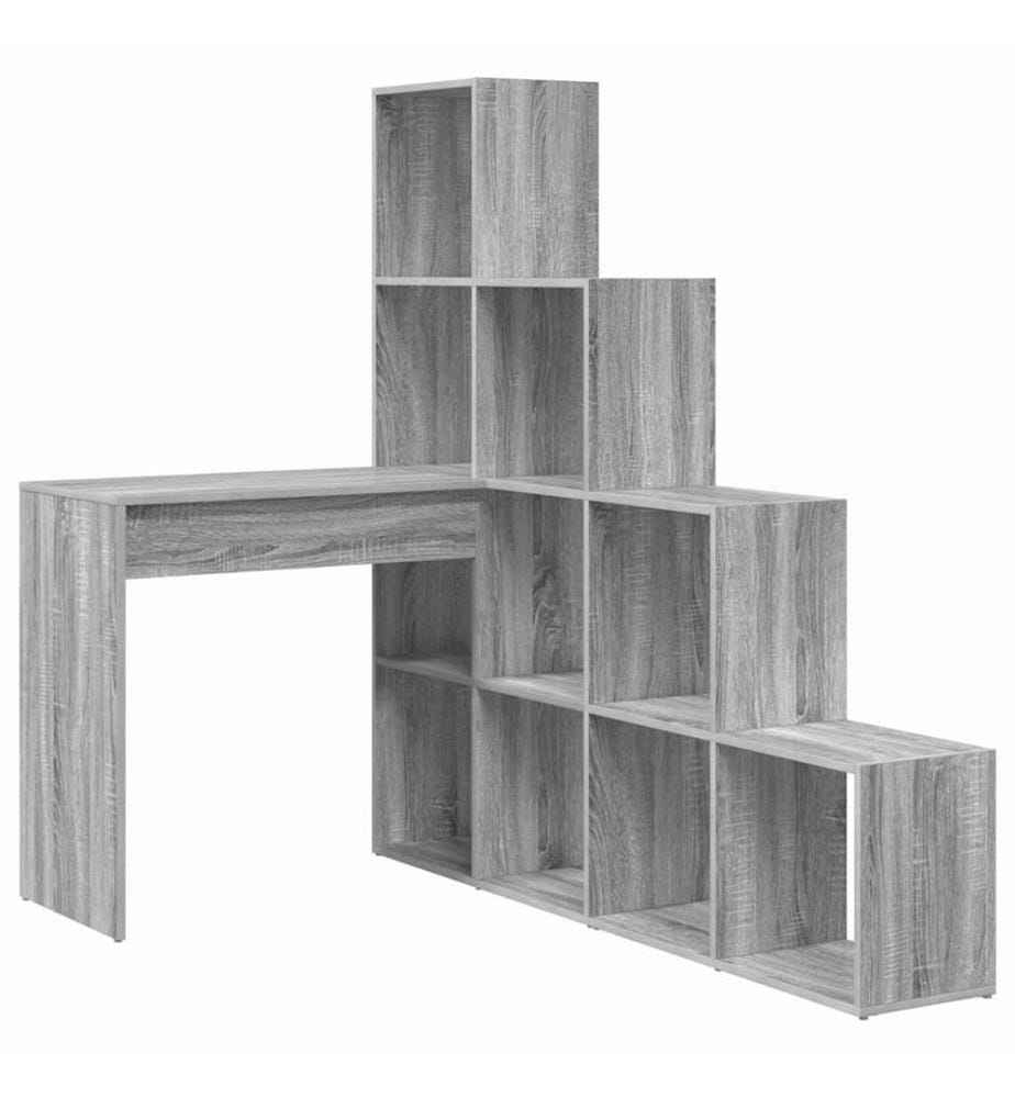 Scrivania d'angolo Grigio Sonoma 101,5 x 149,5 x 149,5 cm