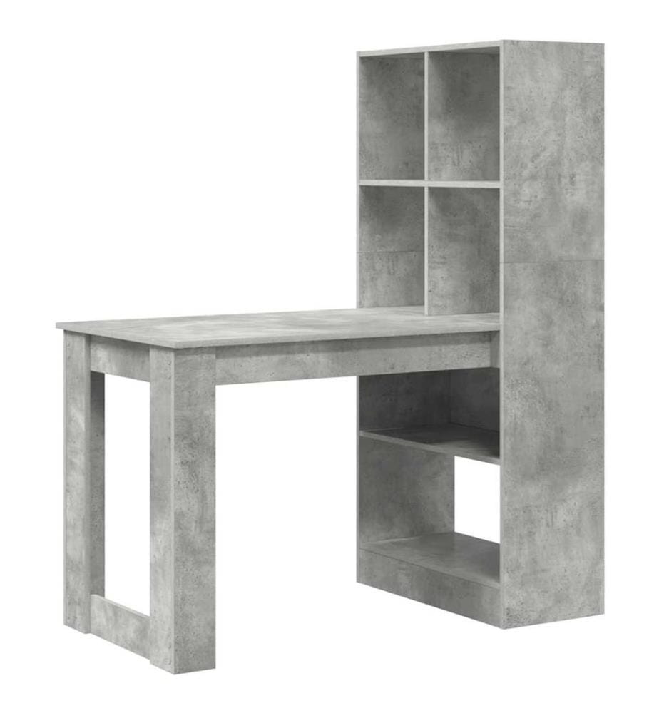 Scrivania Grigio Calcestruzzo 122 x 67 x 145 cm Legno ingegnerizzato