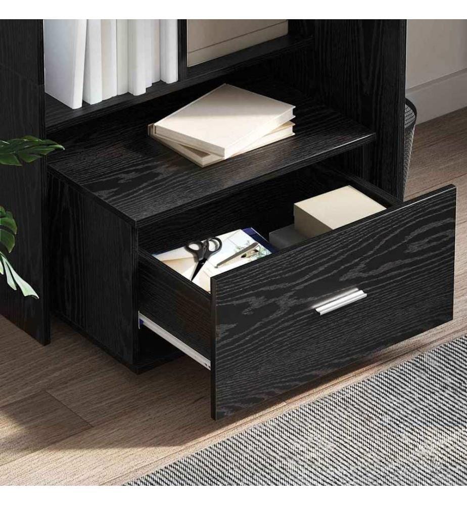 Scrivania Quercia Nera 131,5 x 50 x 106,5 cm Legno ingegnerizzato