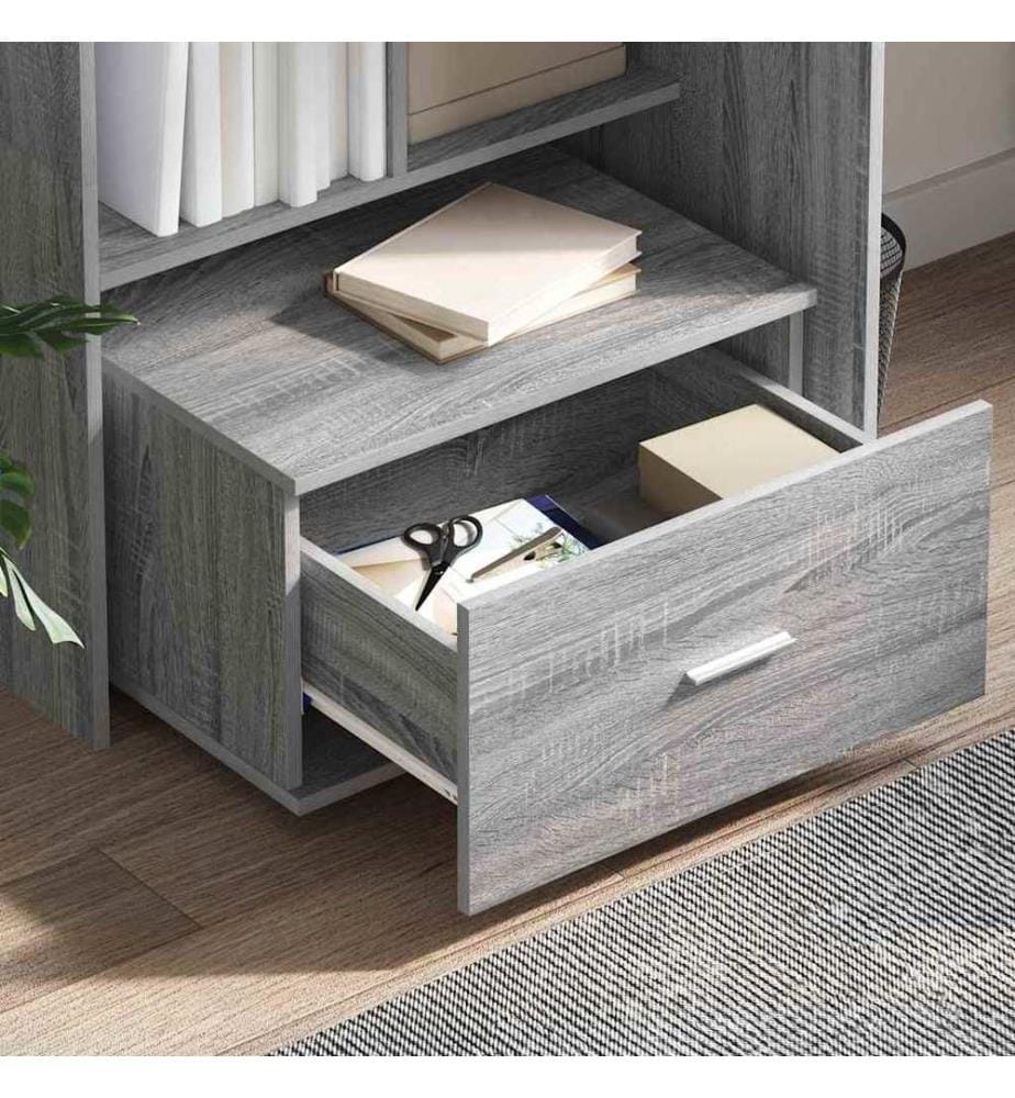 Scrivania Grigio Sonoma 131,5 x 50 x 106,5 cm Legno ingegnerizzato