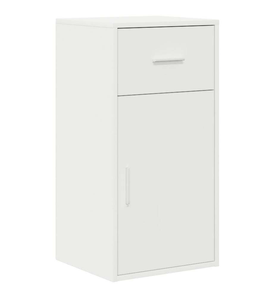 Scrivania d'Angolo con Cassetto Bianco 102 x 88 x 75 cm