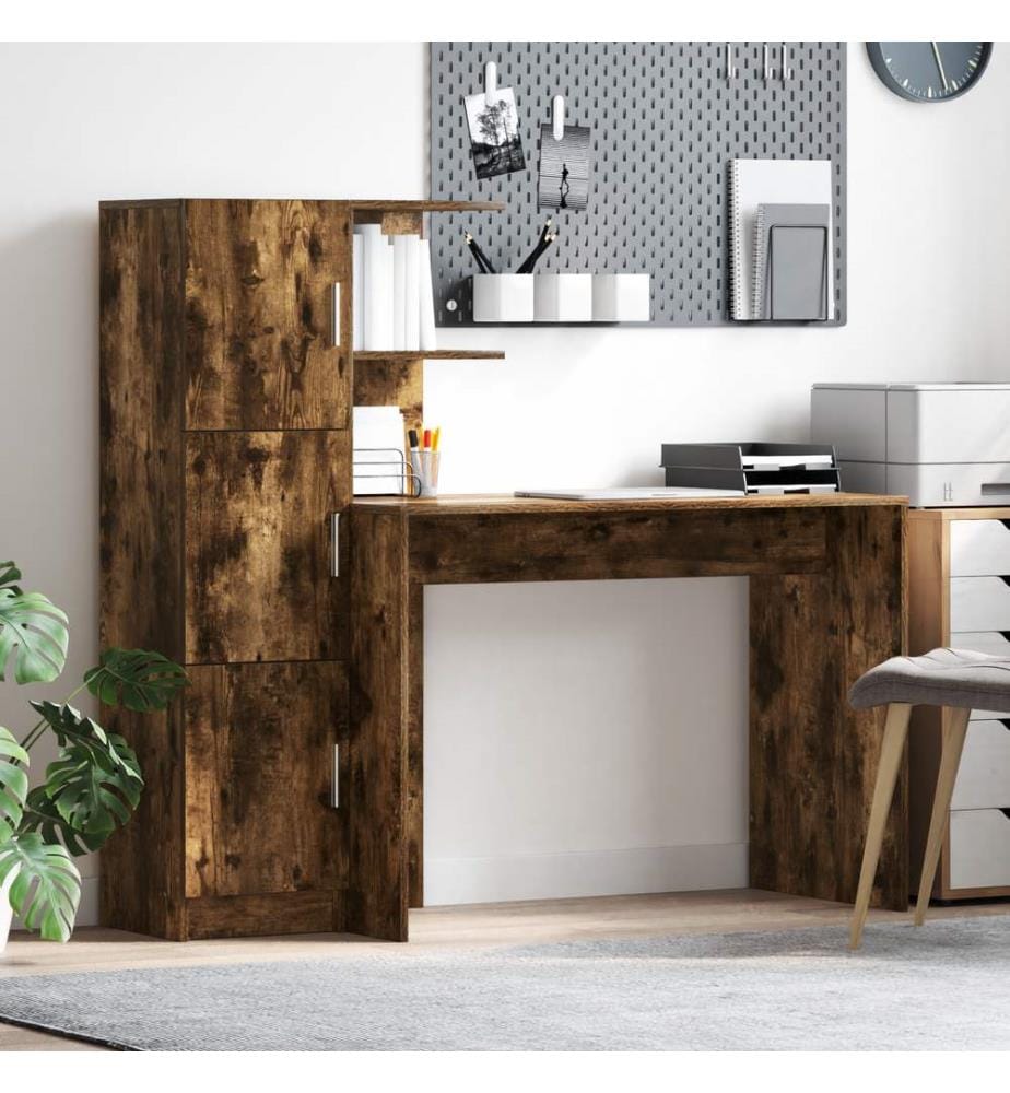 Scrivania 2 pcs Quercia Affumicata