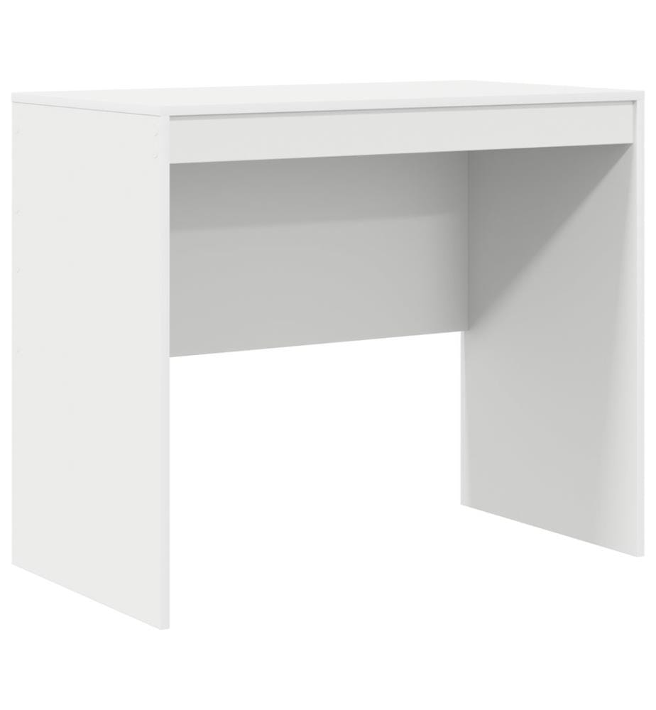 Scrivania con cassetto con scaffale con stoccaggio 2 pz Bianco