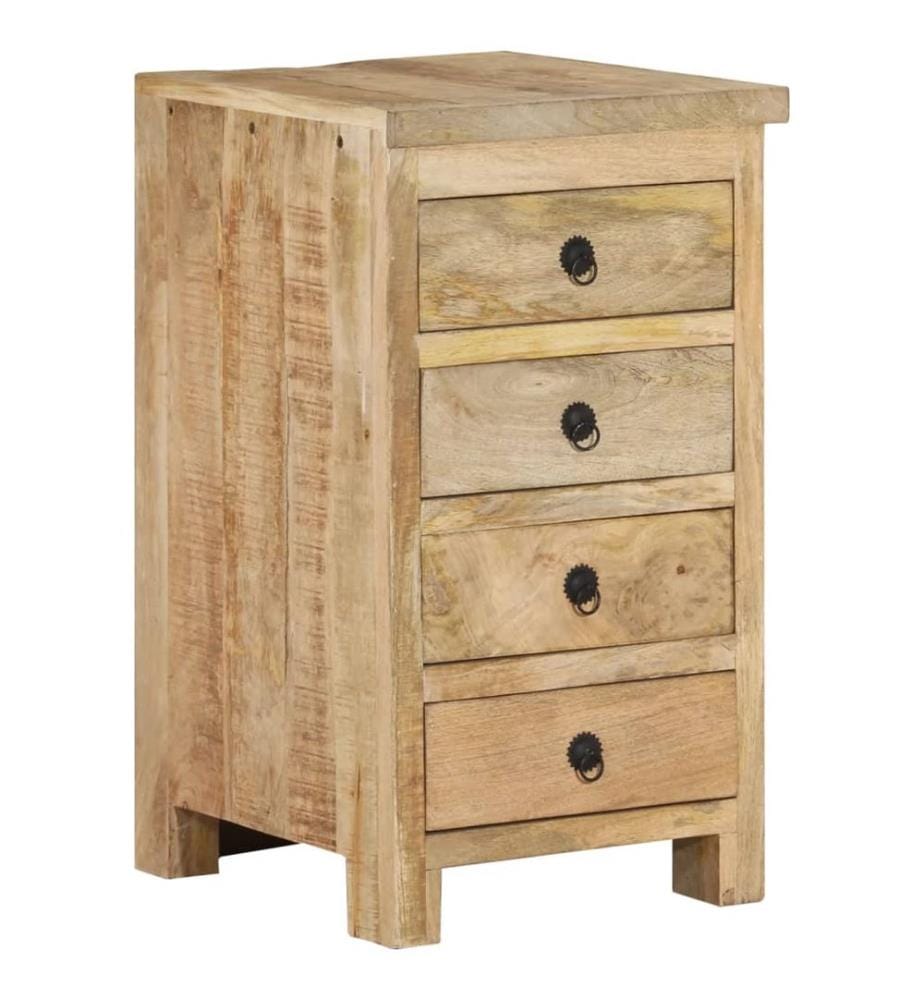 Scrivania con cassetti Legno di mango massiccio 140x50x77 cm