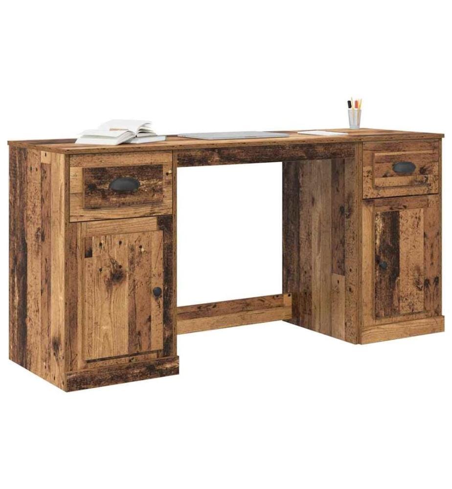 Scrivania con armadio con cassetto Legno Antico 154,5 x 50 x 75 cm