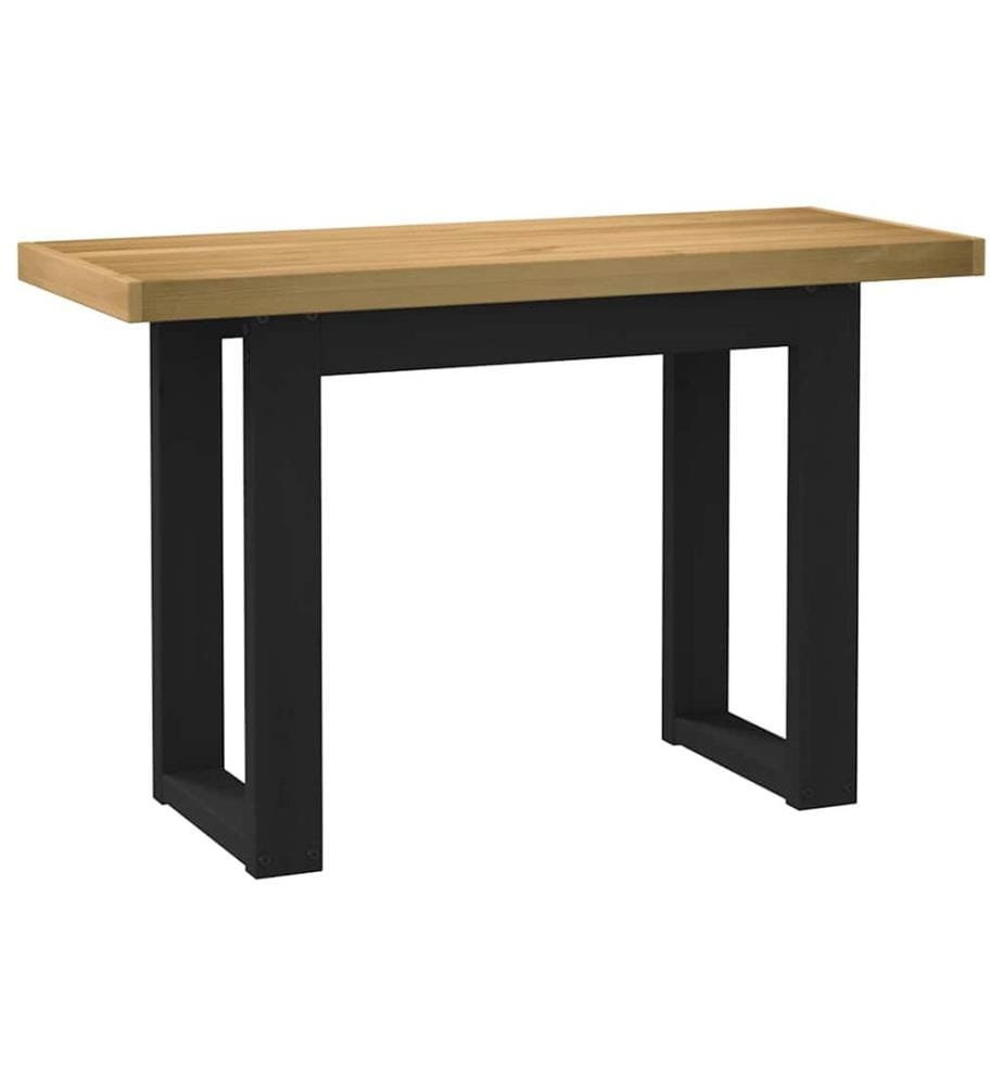 Scrivania NOAIN piedi a forma di U 120x50x75 cm legno massiccio di pino