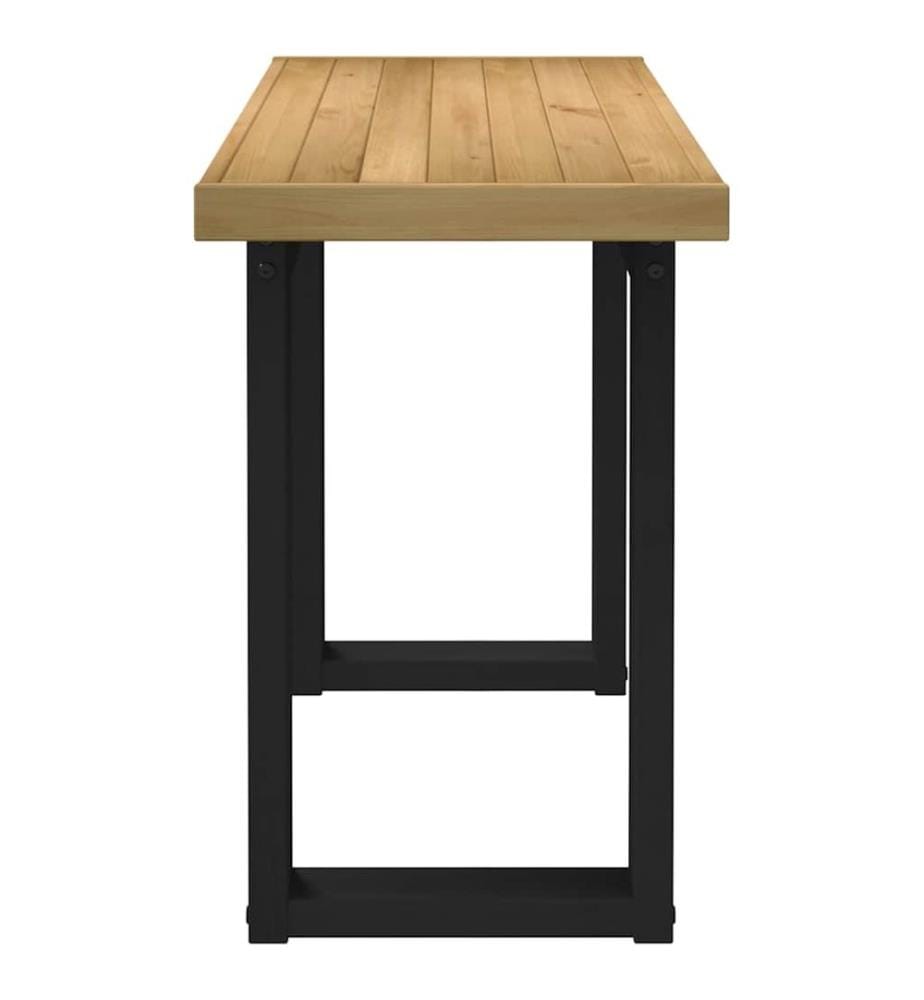 Scrivania NOAIN piedi a forma di U 120x50x75 cm legno massiccio di pino