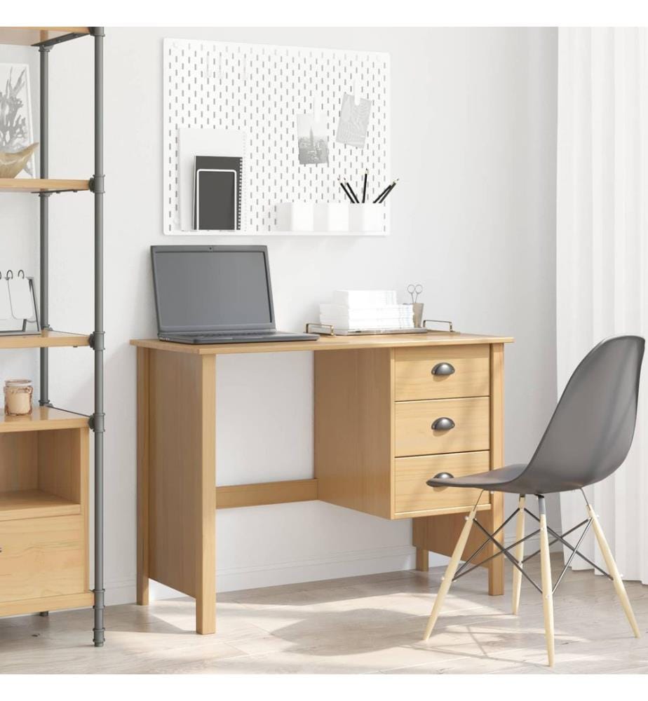 Scrivania con cassetti HILL Marrone miele 100 x 45 x 74 cm