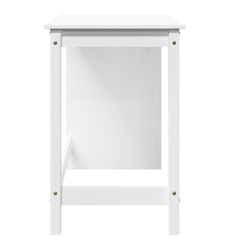 Scrivania Blanc 112 x 50 x 75 cm Bois de Pin Massif