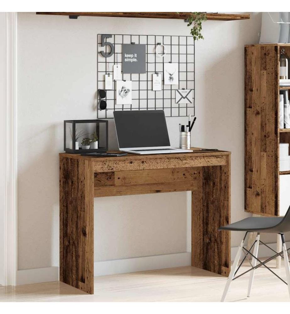 Scrivania legno vecchio 90x40x72 cm legno ingegnerizzato