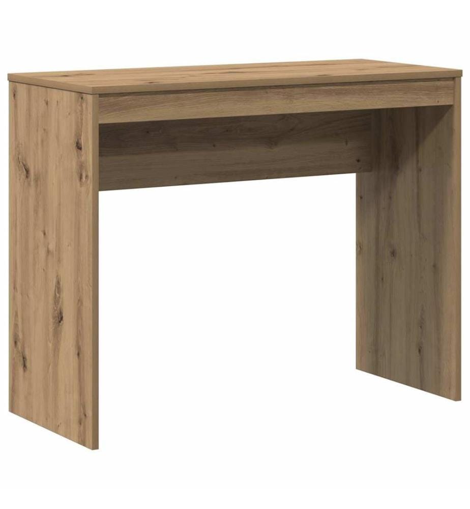 Scrivania rovere artigianale 90x40x72 cm legno ingegnerizzato