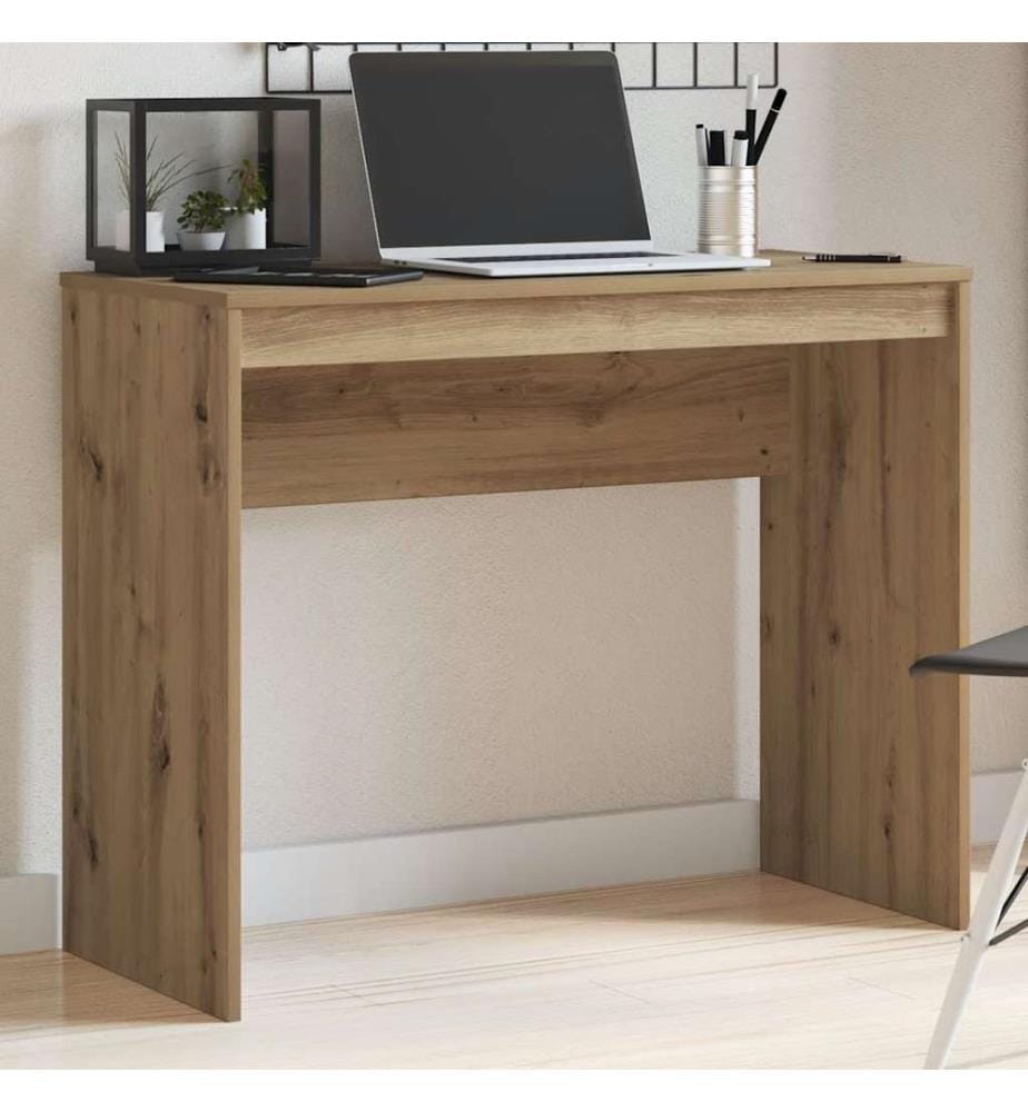 Scrivania rovere artigianale 90x40x72 cm legno ingegnerizzato