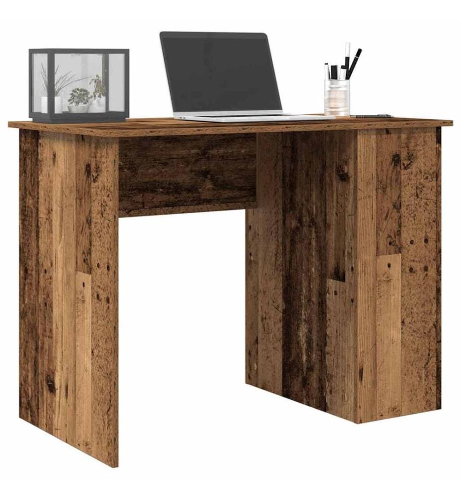 Scrivania vecchio legno 100x55x75 cm legno ingegnerizzato
