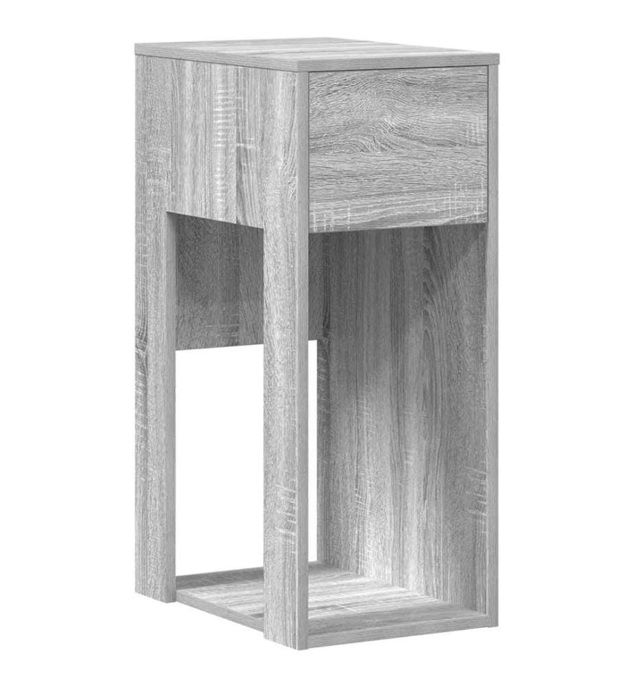 Computerschrank mit Schublade Grau Sonoma 30x44x74 cm