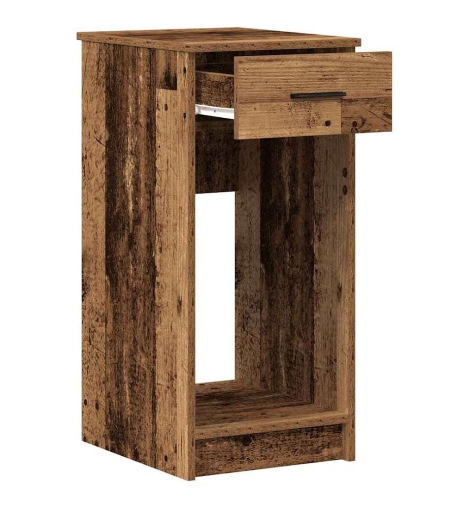 Computerschrank mit Schublade Altholz-Optik 35x45x77 cm