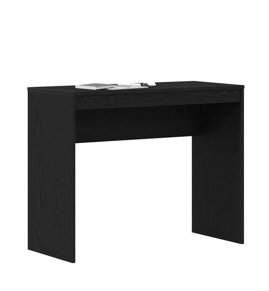 Scrivania rovere nero 90x40x72 cm legno ingegnerizzato