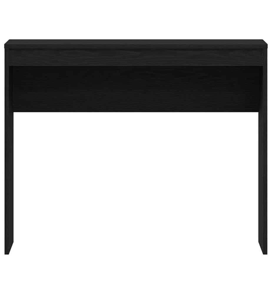 Scrivania rovere nero 90x40x72 cm legno ingegnerizzato