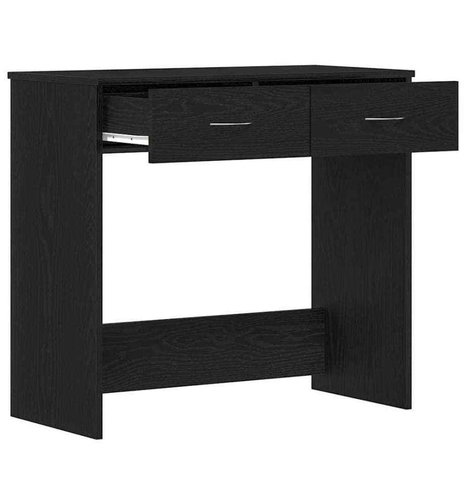 Scrivania con cassetto Quercia nera 80 x 40 x 75 cm Legno ingegnerizzato