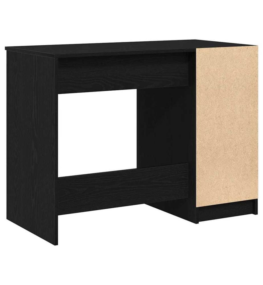 Scrivania con porta Rovere nero 100 x 50 x 75 cm Legno ingegnerizzato