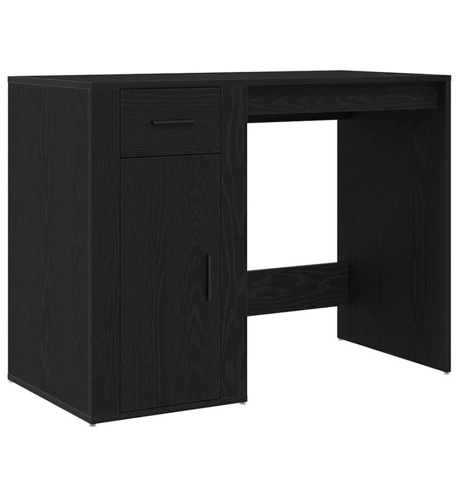 Scrivania con porta Rovere nero 100 x 49 x 74 cm Legno ingegnerizzato