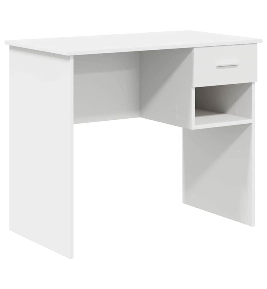 Scrivania con cassetto Bianco 90 x 49 x 75 cm Legno ingegnerizzato