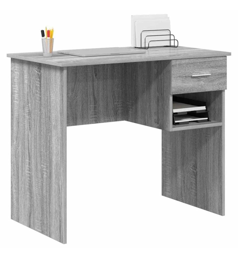 Scrivania Grigio Sonoma 90 x 49 x 75 cm Legno ingegnerizzato
