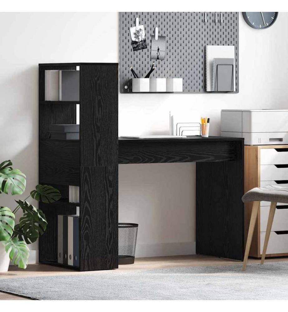 Scrivania Quercia nera 113 x 54 x 120 cm Legno ingegnerizzato