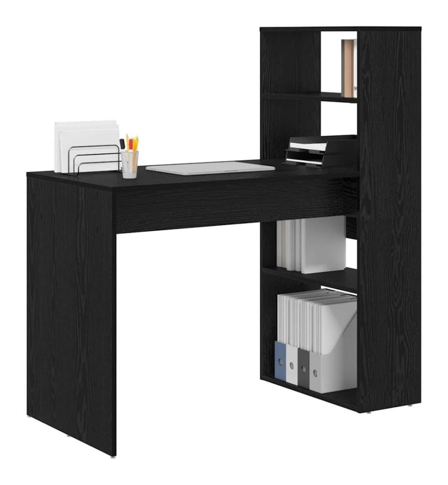 Scrivania Quercia nera 113 x 54 x 120 cm Legno ingegnerizzato