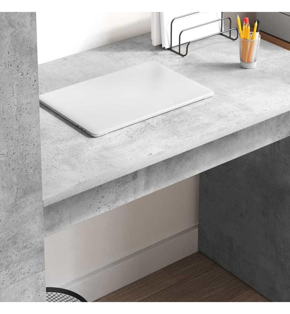 Scrivania Grigio cemento 113 x 54 x 120 cm Legno ingegnerizzato