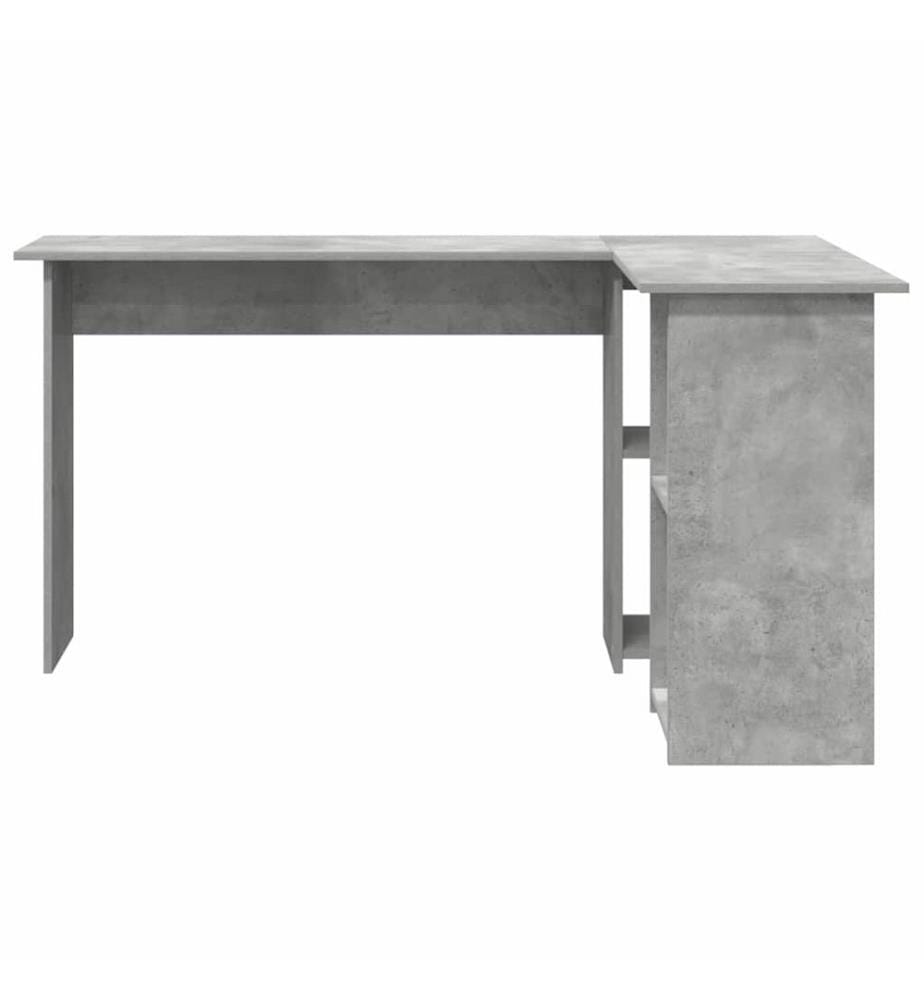 Scrivania Grigio cemento 142 x 102 x 73 cm Legno ingegnerizzato