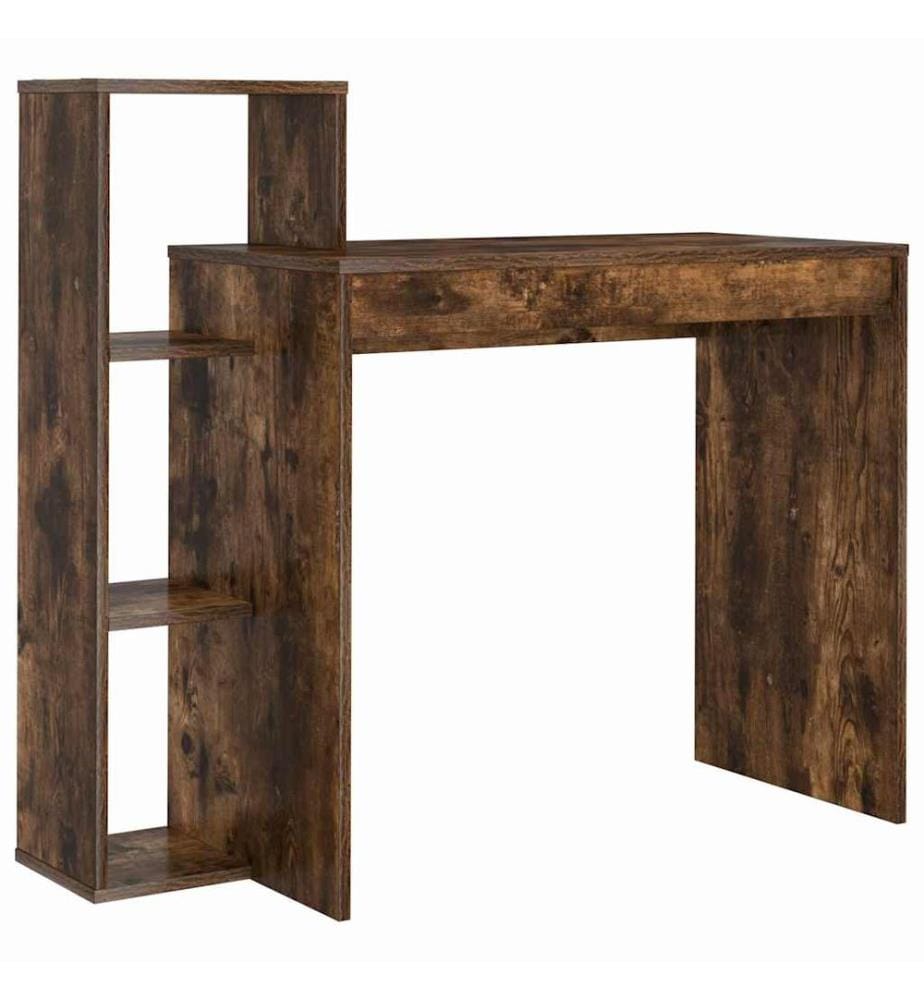 Scrivania Quercia affumicata 100 x 40 x 90 cm Legno ingegnerizzato