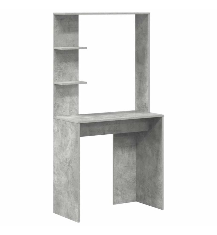 Scrivania Grigio Beton 78,5 x 37 x 154,5 cm Legno di ingegneria