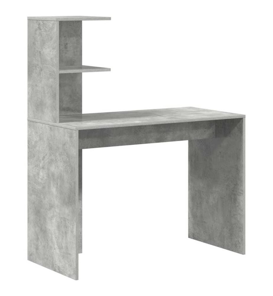 Scrivania Grigio Beton 102 x 50 x 124 cm Legno di ingegneria