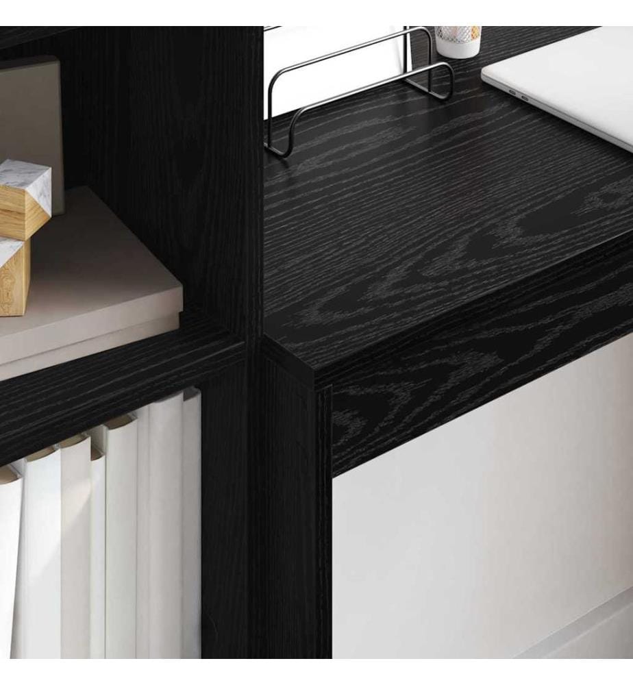 Scrivania Rovere nero 90 x 40 x 76 cm