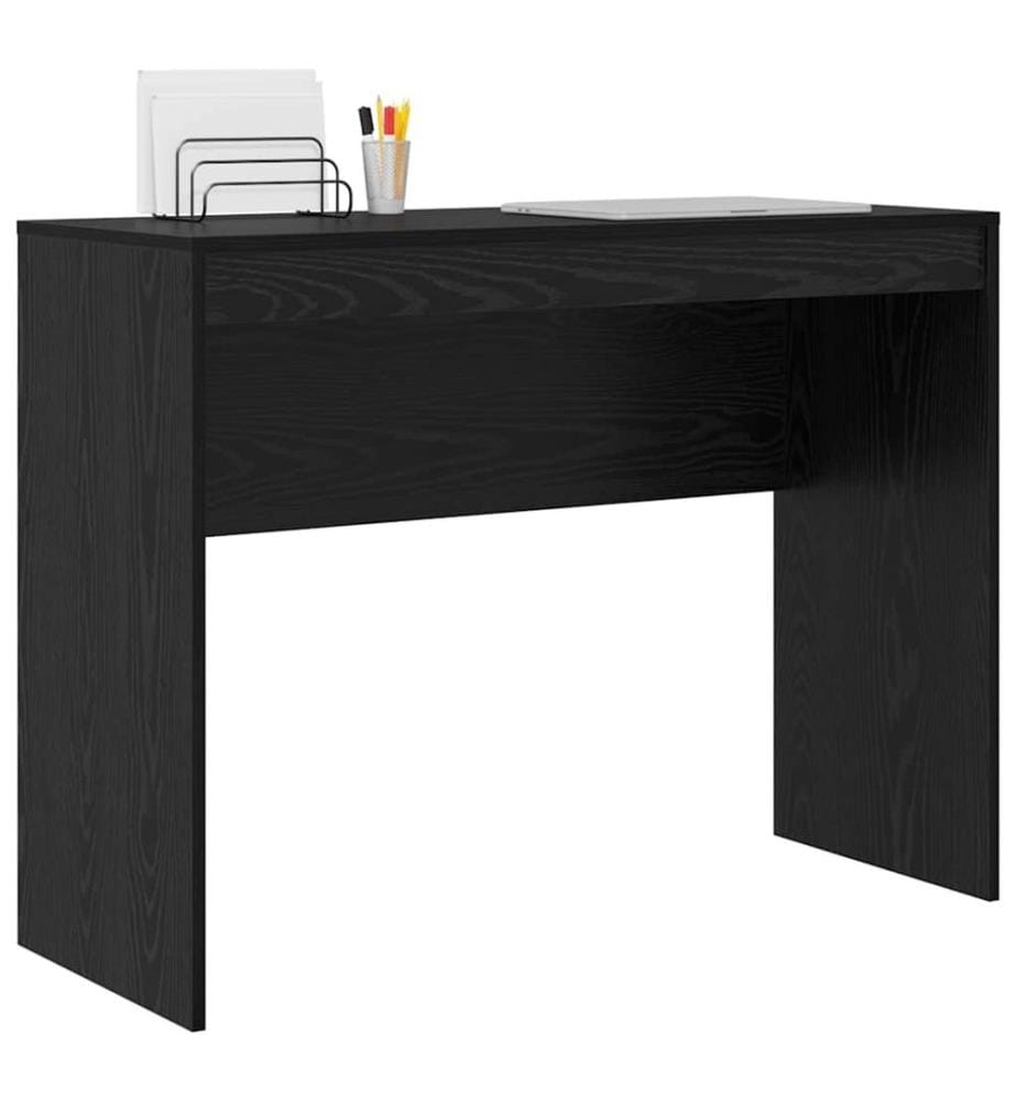 Scrivania Rovere nero 100 x 40 x 76 cm