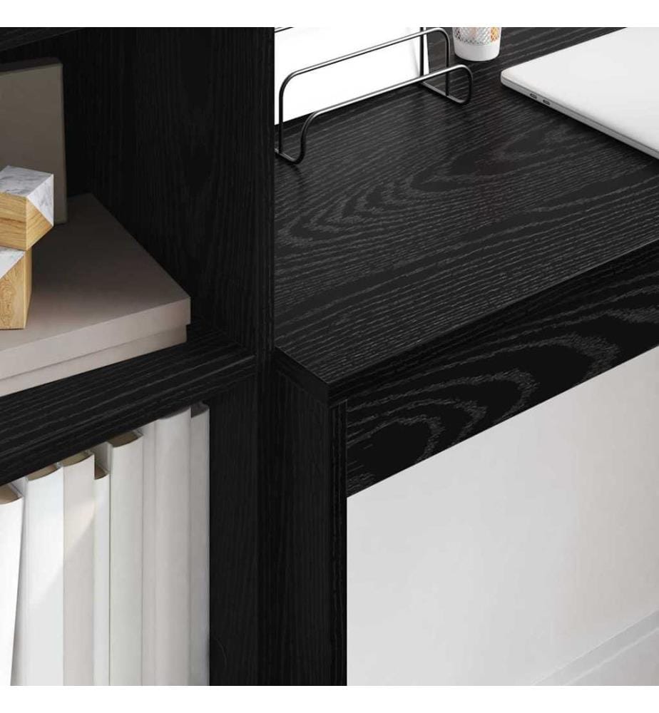Scrivania Rovere nero 100 x 40 x 76 cm