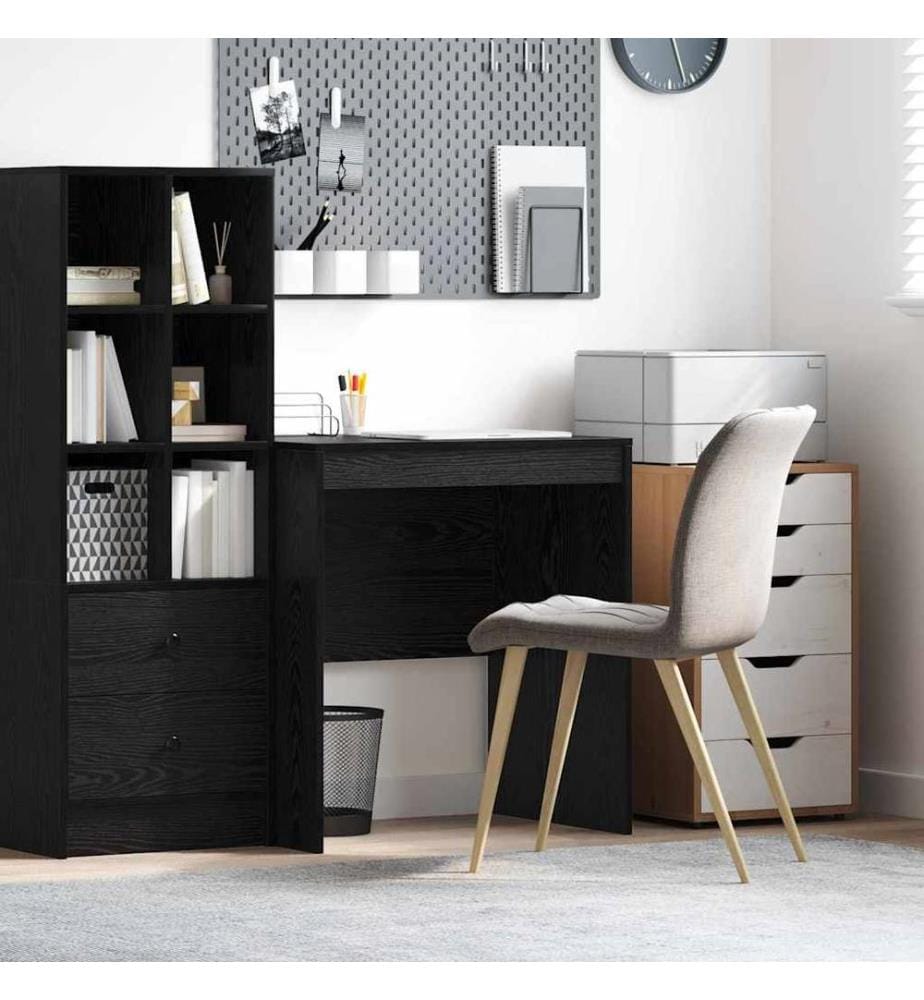 Scrivania Rovere nero 70 x 50 x 76 cm