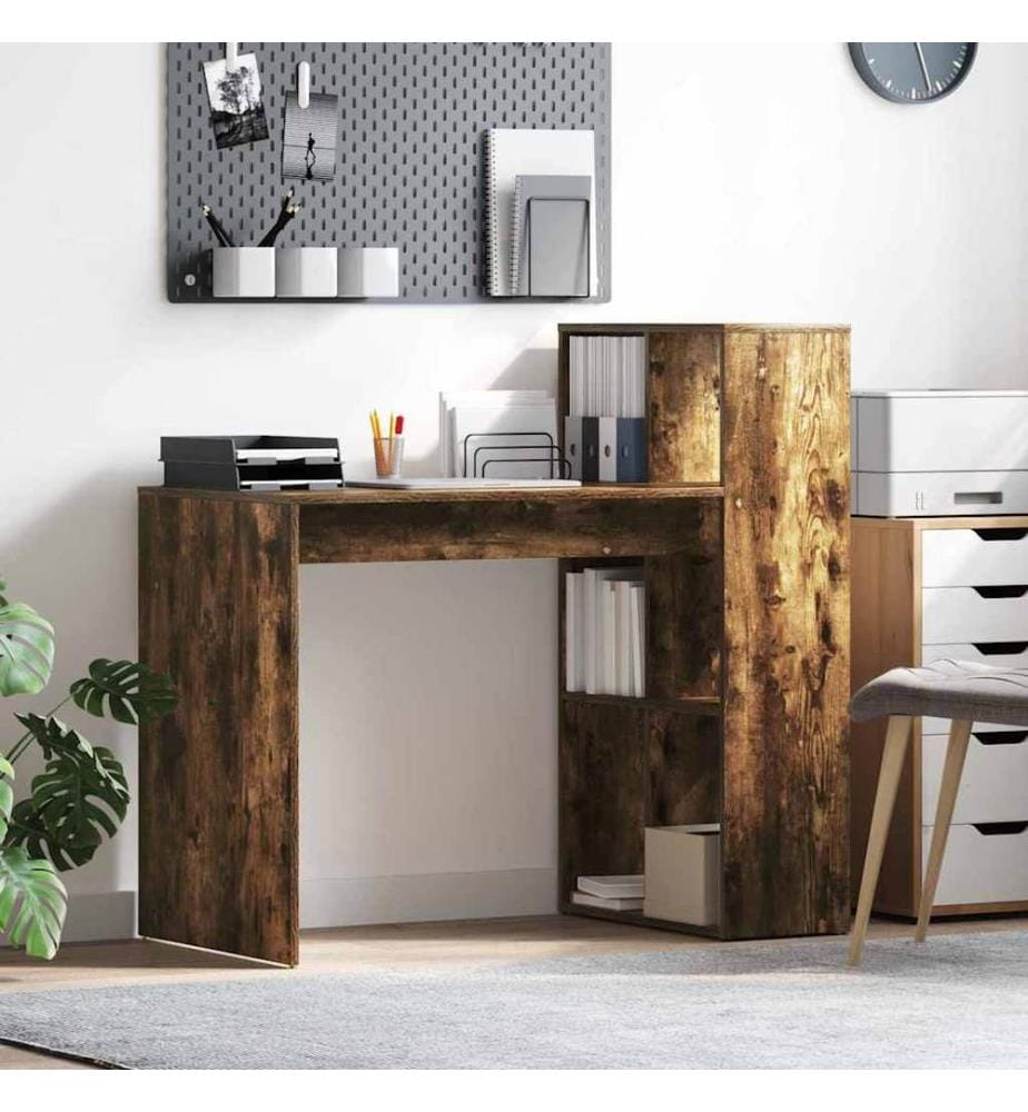 Scrivania Quercia affumicata 108 x 55 x 103.5 cm Legno ingegnerizzato