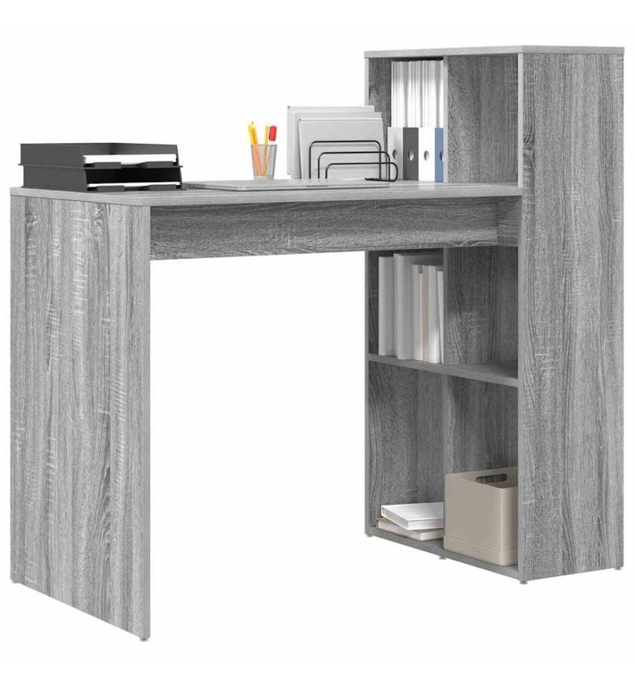 Scrivania Grigio Sonoma 108 x 55 x 103.5 cm Legno ingegnerizzato