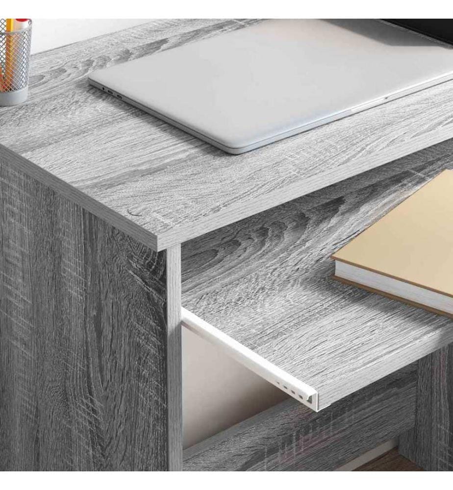 Scrivania Grigio Sonoma 106 x 41 x 88.5 cm Legno ingegnerizzato