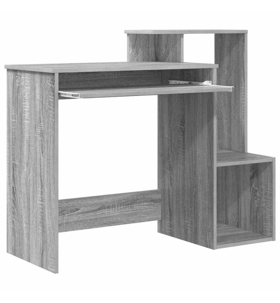 Scrivania Grigio Sonoma 106 x 41 x 88.5 cm Legno ingegnerizzato