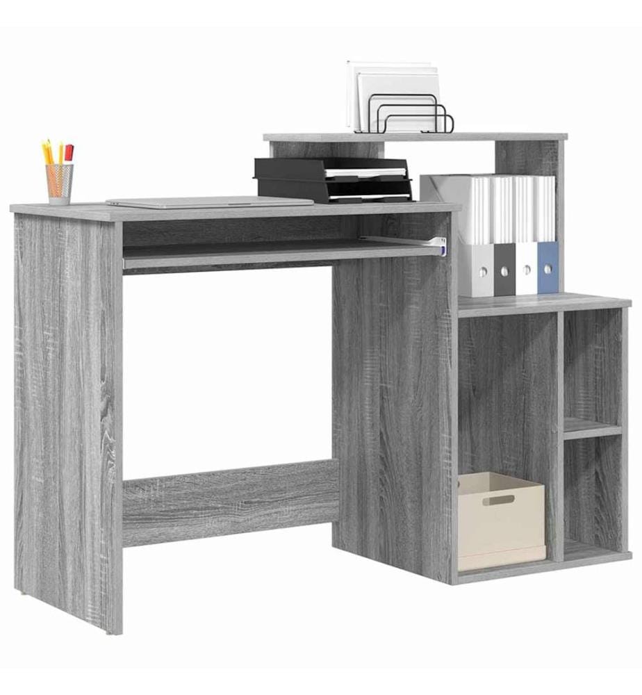 Scrivania Grigio Sonoma 120,5 x 44 x 88,5 cm Legno ingegnerizzato