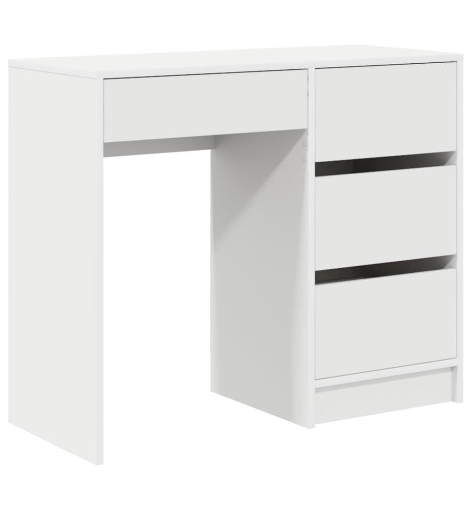 Scrivania con cassetto Bianco 90 x 37,5 x 75 cm Legno ingegnerizzato