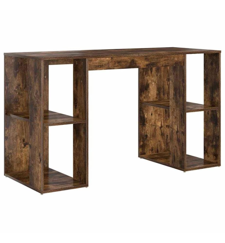Scrivania Quercia affumicata 130 x 50.5 x 75 cm Legno ingegnerizzato