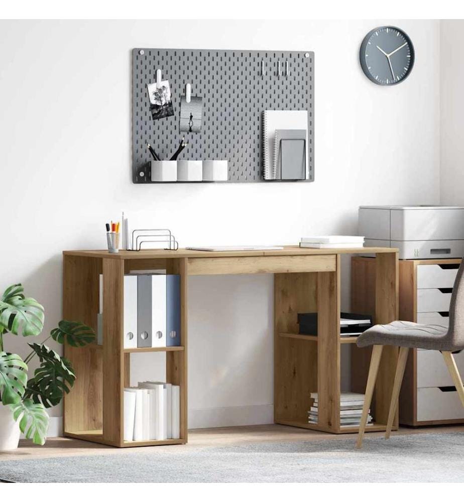 Scrivania Quercia artigianale 130 x 50.5 x 75 cm Legno ingegnerizzato