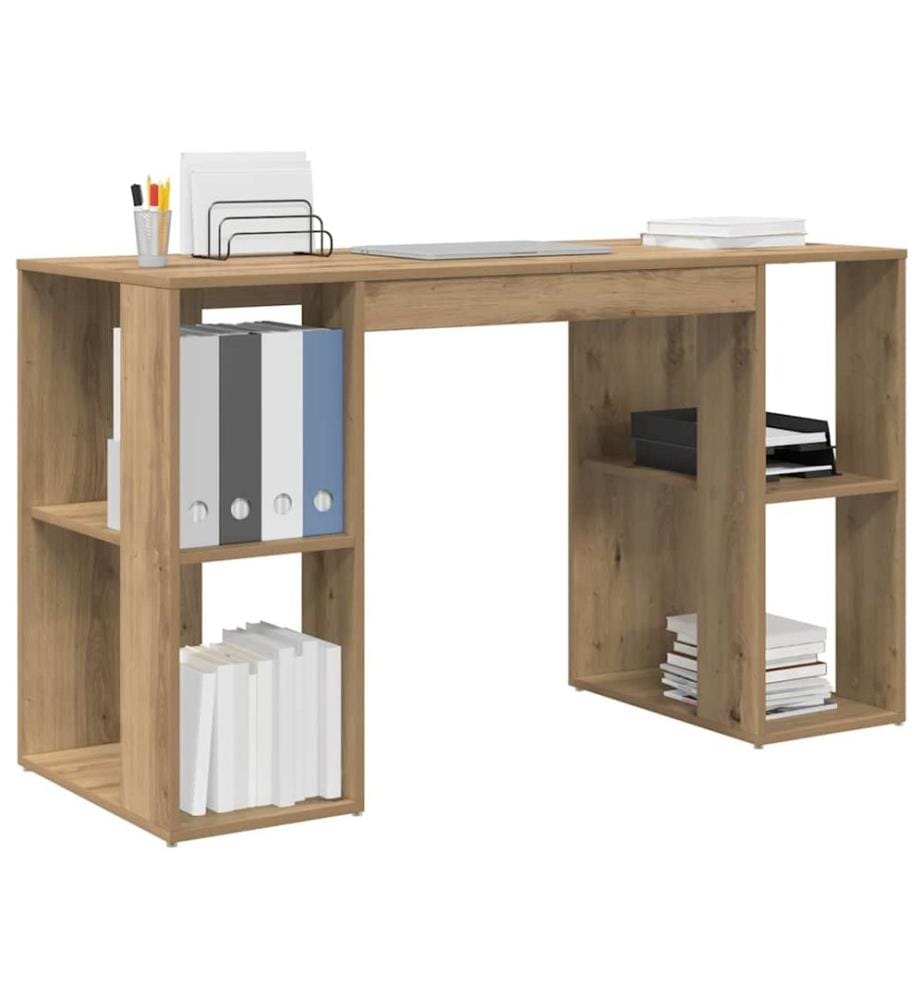 Scrivania Quercia artigianale 130 x 50.5 x 75 cm Legno ingegnerizzato