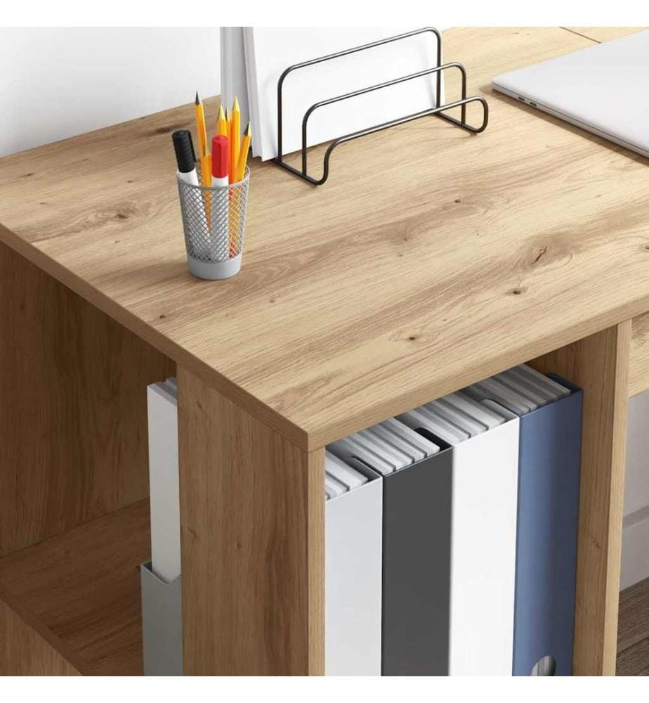 Scrivania Quercia artigianale 130 x 50.5 x 75 cm Legno ingegnerizzato