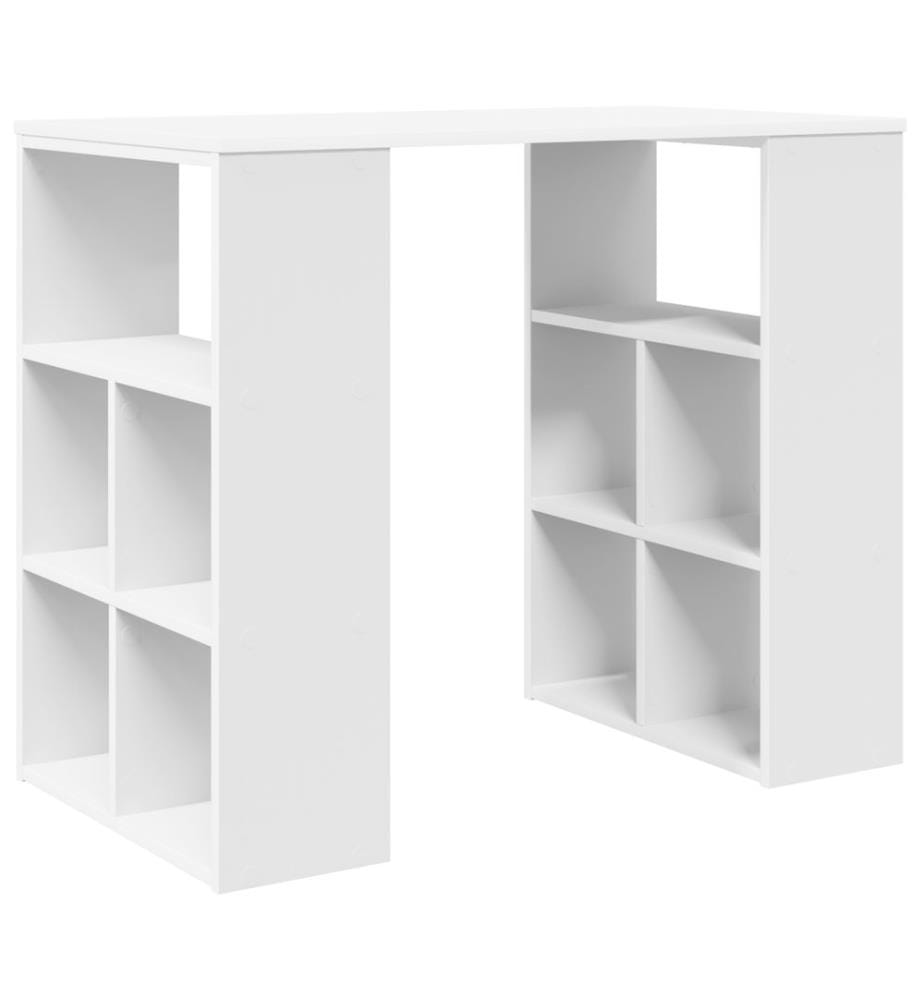 Scrivania con scaffale Bianco 90 x 50 x 75 cm Legno ingegnerizzato
