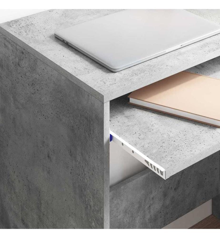 Scrivania Grigio cemento 77,5 x 43 x 79 cm Legno ingegnerizzato